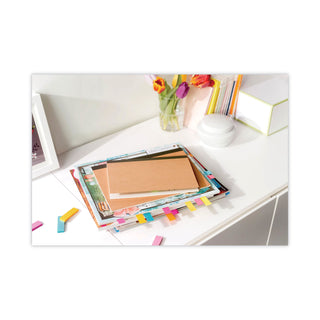 Post-it® Standard Page Flags in Dispenser, White, 100 Flags/Dispenser (MMM680WE2)