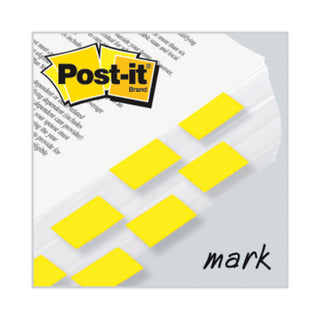 Post-it® Standard Page Flags in Dispenser, Yellow, 100 Flags/Dispenser (MMM680YW2)
