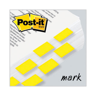 Post-it® Standard Page Flags in Dispenser, Yellow, 100 Flags/Dispenser (MMM680YW2)