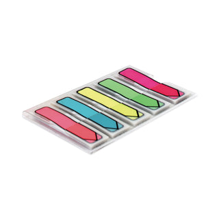 Post-it® Arrow 1/2" Page Flags, Five Assorted Bright Colors, 20/Color, 100/Pack (MMM684ARR2)