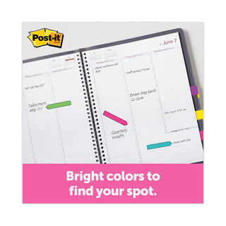 Post-it® Arrow 1/2" Page Flags, Four Assorted Bright Colors, 24/Color, 96-Flags/Pack (MMM684ARR4)
