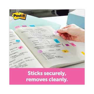 Post-it® Arrow 1/2" Page Flags, Four Assorted Bright Colors, 24/Color, 96-Flags/Pack (MMM684ARR4)