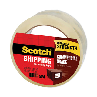 Scotch® 3750 Commercial Grade Packaging Tape with ST-181 Pistol-Grip Dispenser, 3" Core, 1.88" x 54.6 yds, Clear, 36/Carton (MMM3750CS36ST)