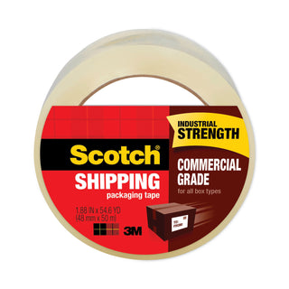 Scotch® 3750 Commercial Grade Packaging Tape with ST-181 Pistol-Grip Dispenser, 3" Core, 1.88" x 54.6 yds, Clear, 36/Carton (MMM3750CS36ST)