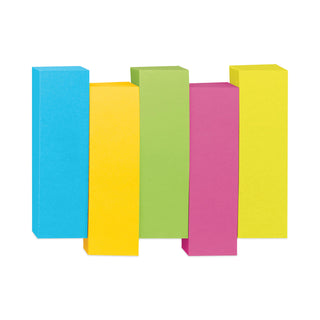 Post-it® Page Flag Markers, Assorted Colors,100 Flags/Pad, 5 Pads/Pack (MMM6705AU)