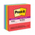 Post-it® Pads in Playful Primary Collection Colors, Note Ruled, 4" x 4", 90 Sheets/Pad, 6 Pads/Pack (MMM6756SSAN)