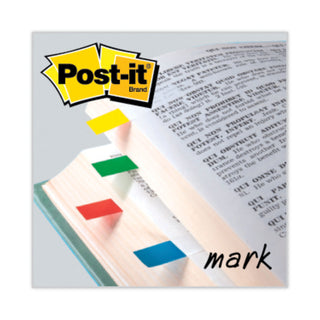 Post-it® Small Page Flags in Dispensers, 0.5" x 1.75", Assorted Primary, 35/Color, 4 Dispensers/Pack (MMM6834)