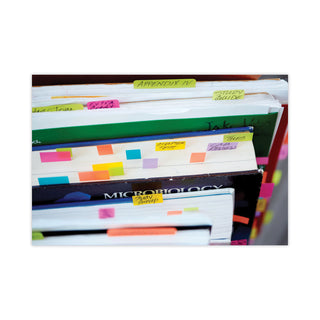 Post-it® Small Page Flags in Dispensers, 0.5" x 1.75", Assorted Primary, 35/Color, 4 Dispensers/Pack (MMM6834)