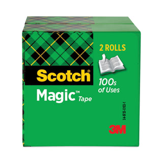 Scotch® Magic Tape Refill, 3" Core, 0.75" x 72 yds, Clear, 2/Pack (MMM8102P3472) (MMM8102P3472)