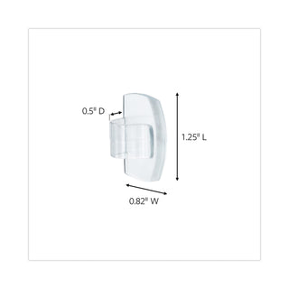 Command™ All Weather Hooks and Strips, Plastic, Small, 16 Clips and 20 Strips/Pack (MMM17017CLRAW)