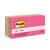 Post-it® Original Pads in Poptimistic Colors, Value Pack, 3" x 3", 100 Sheets/Pad, 14 Pads/Pack (MMM65414AN)