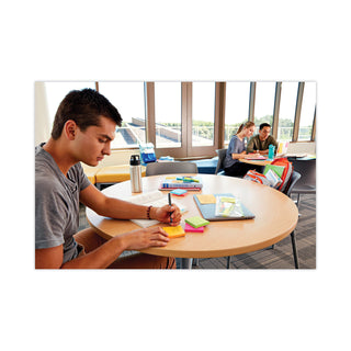 Post-it® Pads in Energy Boost Collection Colors, Cabinet Pack, 3" x 3", 70 Sheets/Pad, 24 Pads/Pack (MMM65424SSAUCP)
