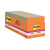 Post-it® Pads in Energy Boost Collection Colors, Cabinet Pack, 3" x 3", 70 Sheets/Pad, 24 Pads/Pack (MMM65424SSAUCP)