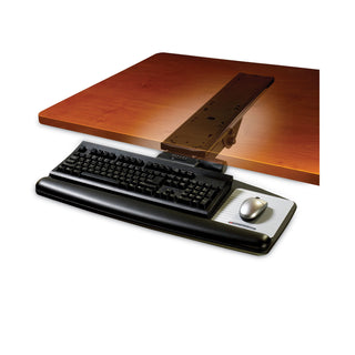 3M™ Easy Adjust Keyboard Tray, Standard Platform, 23" Track, Black (MMMAKT90LE)