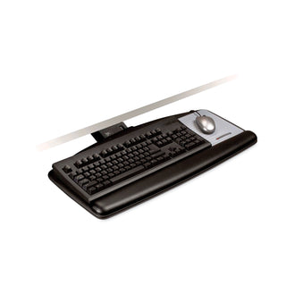 3M™ Sit/Stand Easy Adjust Keyboard Tray, Standard Platform, 25.5w x 12d, Black (48082L)