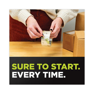 Scotch® Sure Start Packaging Tape for DP1000 Dispensers, 1.5" Core, 1.88" x 75 ft, Clear, 6/Pack (MMMDP1000RF6)