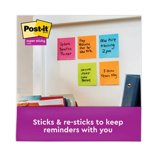 Post-it® Pop-up 3 x 3 Note Refill, 3" x 3", Energy Boost Collection Colors, 90 Sheets/Pad, 6 Pads/Pack (MMMR3306SSUC)