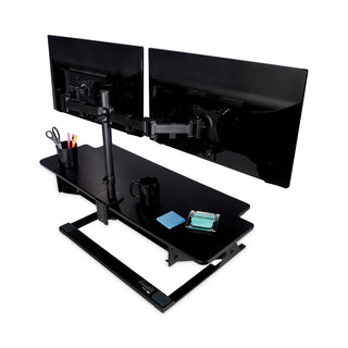3M™ Precision Standing Desk, 42" x 23.2" x 6.2" to 20", Black (MMMSD70B)