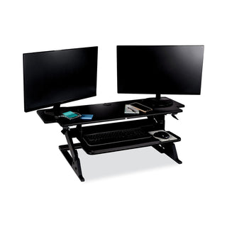 3M™ Precision Standing Desk, 42" x 23.2" x 6.2" to 20", Black (MMMSD70B)