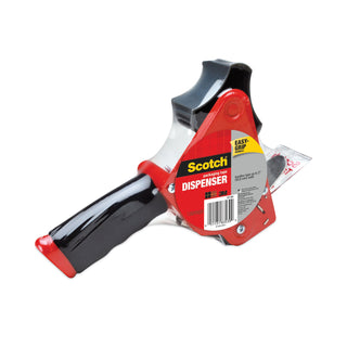 Scotch® Pistol Grip Packaging Tape Dispenser, 3" Core, For Rolls Up to 2" x 60 yds, Red (MMMST181)