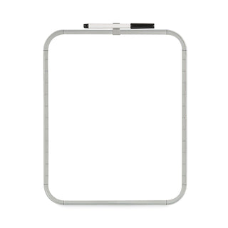 MasterVision™ Magnetic Dry Erase Board, 11 x 14, White Plastic Frame (BVCCLK020303)