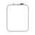 MasterVision™ Magnetic Dry Erase Board, 11 x 14, White Plastic Frame (BVCCLK020303)