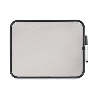 MasterVision™ Magnetic Dry Erase Board, 11 x 14, Black Plastic Frame (BVCCLK020402)