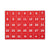 MasterVision™ Interchangeable Magnetic Board Accessories, Calendar Dates, Red/White, 1" x 1" (BVCFM1209)
