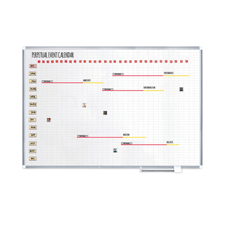 MasterVision™ Interchangeable Magnetic Board Accessories, Calendar Dates, Red/White, 1" x 1" (BVCFM1209)