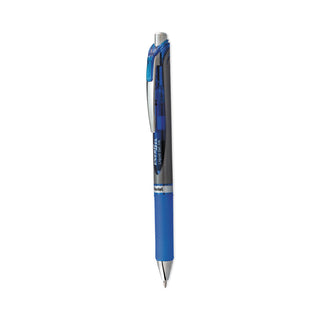 Pentel® EnerGel RTX Retractable Gel Pen, Bold 1mm, Blue Ink, Blue/Gray Barrel (PENBL80C)