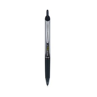 Pilot® Precise V10RT Retractable Roller Ball Pen, Bold 1 mm, Black Ink/Barrel, Dozen (PIL13450)