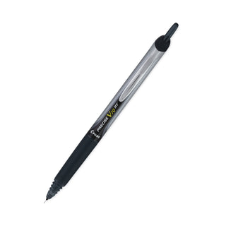 Pilot® Precise V10RT Retractable Roller Ball Pen, Bold 1 mm, Black Ink/Barrel, Dozen (PIL13450)