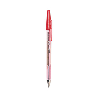 Pilot® Better Stick Ballpoint Pen, Fine 0.7mm, Red Ink, Translucent Red Barrel, Dozen (PIL37011)