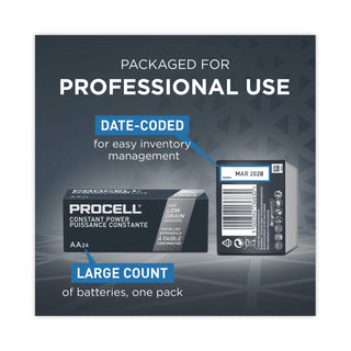 Procell® Alkaline Batteries, AA, 144/CT (DURPC1500CT) (DURPC1500CT)
