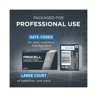 Procell® PC1604BKD Alkaline Battery, 9V (DURPC1604BKD)