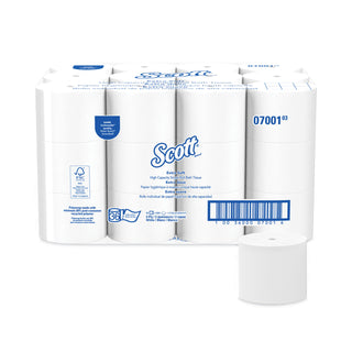 Scott® Essential Extra Soft Coreless Standard Roll Bath Tissue, Septic Safe, 2-Ply, White, 800 Sheets/Roll, 36 Rolls/Carton (KCC07001)