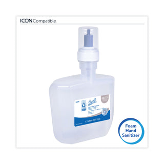 Scott® Essential Alcohol-Free Foam Hand Sanitizer, 1,200 mL, Unscented, 2/Carton (KIM12979)