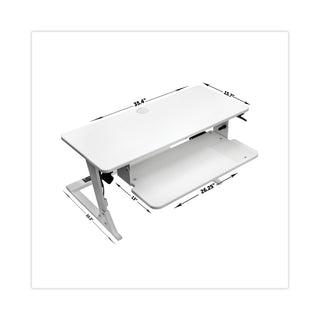 3M™ Precision Standing Desk, 35.4" x 23.2" x 6.2" to 20", White (MMMSD60W)