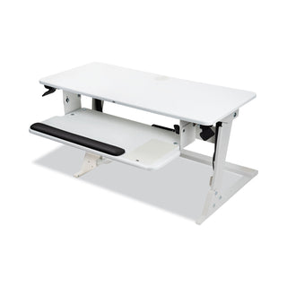 3M™ Precision Standing Desk, 35.4" x 23.2" x 6.2" to 20", White (MMMSD60W)