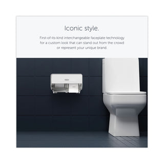Kimberly-Clark Professional ICON Coreless Standard Roll Toilet Paper Dispenser, 8.43 x 13 x 7.25, Silver Mosaic (KCC53698)