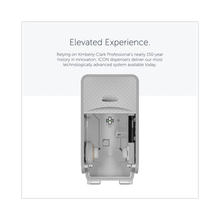 Kimberly-Clark Professional ICON Coreless Standard Roll Toilet Paper Dispenser, 7.18 x 13.37 x 7.06, Silver Mosaic (KCC53696)