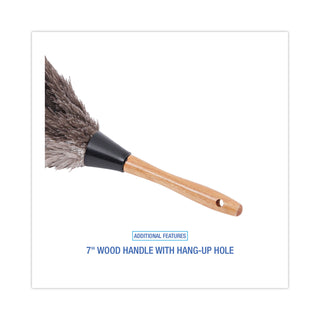 Boardwalk® Professional Ostrich Feather Duster, 7" Handle (UNS13FD)