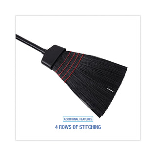 Boardwalk® Maid Broom, Plastic Bristles, 54" Overall Length, Dozen (BWK916P)
