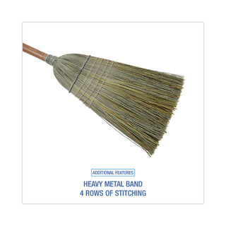 Boardwalk® Warehouse Broom, Yucca/Corn Fiber Bristles, 56" Overall Length, Natural (BWK932YEA)
