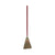 Boardwalk® Corn Fiber Lobby/Toy Broom, Corn Fiber Bristles, 39" Overall Length, Red, 12/Carton (BWK951TCT)