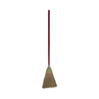 Boardwalk® Corn Fiber Lobby/Toy Broom, Corn Fiber Bristles, 39" Overall Length, Red (BWK951TEA)