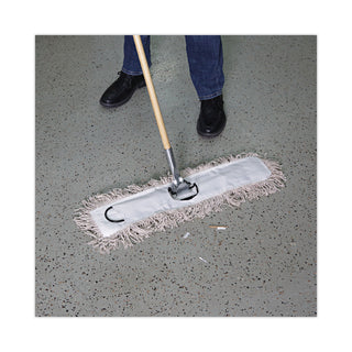 Boardwalk® Mop Head, Dust, Cotton, 24 x 3, White (UNS1024)