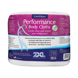 2XL Performance Body Cloths, 6 x 8, Unscented, 700/Pack, 2 Packs/Carton (TXLL336)