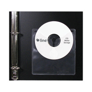 C-Line® Self-Adhesive CD Holder, 5 1/3 x 5 2/3, 10/PK (CLI70568)