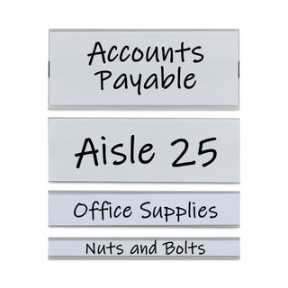 C-Line® Clear Magnetic Label Holders, Side Load, 6 x 0.5, Clear, 10/Pack (CLI87805)